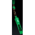 5 Day Promotional Flashing Green Whistle w/ Breakaway Lanyard